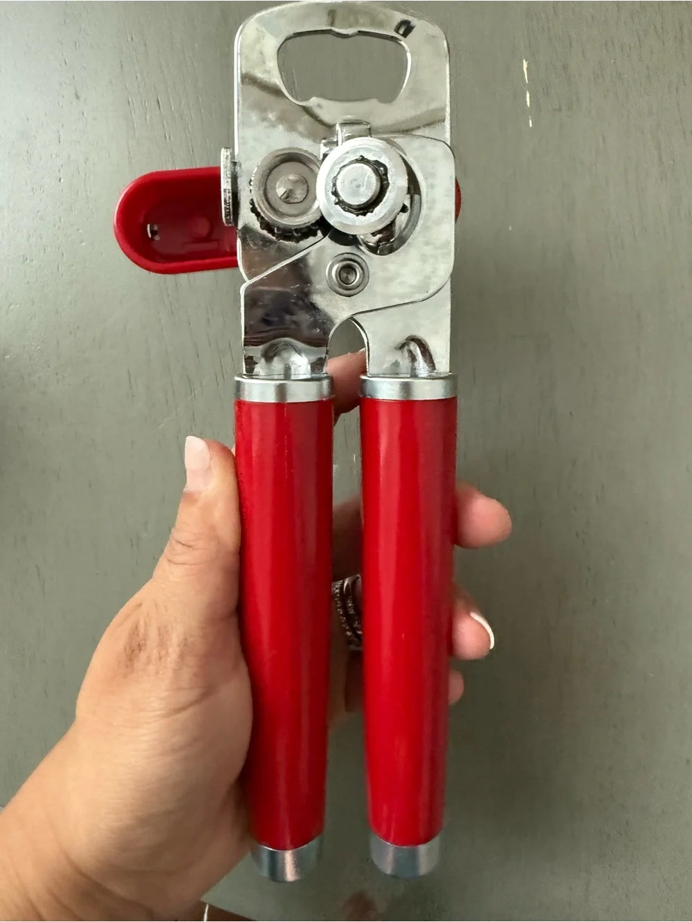 KitchenAid Multi-Function Manual Can Opener Bottle Opener Red Stainless Steel